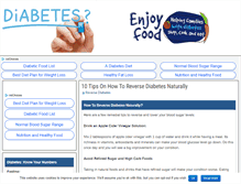 Tablet Screenshot of naturallyreversediabetes.com